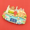 Ímãs de Geladeira Personalizados para Viagem à China Jinan Qingdao Zhanqiao Praça 4 de Maio Souvenirs da Cidade Tendência Nacional Ímãs de Metal