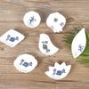 Shunxiang solecasa Comércio Exterior Personalizado Cerâmica Japonesa Criativa Louça Prato Impressão Sob Esmalte Multifuncional Prato de Molho de Soja