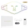 Dispositivo de Máscara de Fótons LED Luz Vermelha e Azul Silicone Máscara de Beleza Dispositivo Clareamento Fóton Rejuvenescimento Dispositivo Eletrônico de Beleza