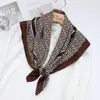 Pañuelo de Seda 70, Pañuelo de Alta Gama, Pañuelo de Seda Simulada, Pañuelo Dulce para Mujer, Pañuelo Coreano con Estampado de Rayas y Lunares
