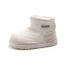 Botas de Nieve para Niñas Invierno 2025 Estilo Nuevo Plus Terciopelo Engrosado Zapatos de Algodón para Niños Calidez para Bebés Niños