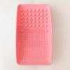 Esponja de Silicona Cuadrada Limpiador de Brochas de Maquillaje Herramienta de Belleza Almohadilla Limpiadora Tabla de Mano Belleza