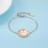 Pulsera Popular Transfronteriza de Diamantes Reales para Mujer, Pulsera de Estrella de Alta Gama, Moderna y Versátil, Pulsera de Acero Inoxidable que No se Desvanece al por Mayor