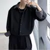 Outono 2026 Nova Jaqueta Camisa Casual de Luxo Alta Qualidade Reversível Manga Longa Masculina Elegante