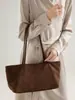 Bolso de mano nuevo de gamuza 2026, bolso cruzado de gran capacidad para mujer, versátil, casual, retro, bolsa de mano para el día a día