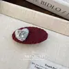 Horquilla de Tela de Sarga con Letra de Corazón Coreana Pinza BB Horquilla Retro Lazo Horquilla para Flequillo Lateral Accesorios para el Cabello Venta al por Mayor