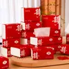 Coleção Abrangente de Itens Específicos para Casamento: Papel de Seda Espesso para Banquetes de Noivado, Uso Doméstico e Guardanapos Vermelhos Festivos