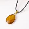 Pendente de cristal natural jade gota d'água lapidação facetada borda pedra bruta roxa polida joia pingente atacado