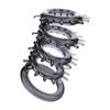 Anillo de Quilla Negra Yunman Anillo de Cristal Conjunto de Anillo Complejo de Resistencia Dientes de Lobo de Hombre Pulsera Anillo de Bloqueo de Pareja Productos Sexuales Eróticos para Adultos