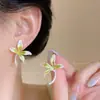 Fragrância de Gardênia Preenche o Verão~Brincos de Flor de Gardênia Fresca para Mulheres, Design Único, Brincos Elegantes que Realçam a Pele e São Versáteis