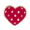 Patch de Bordado de Toalha de Coração para o Dia dos Namorados Etiqueta de Tecido DIY Patch para Acessórios de Roupa Patch Termocolante Bordado