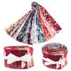 Set de tela patchwork de 5 colores dorado tela floral estilo japonés algodón floral hecho a mano diy tela de algodón tela al por mayor tela estampada para cabeza