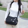 2024 nova bolsa de ombro feminina bolsa retrô de nylon bolsa feminina estilo coreano bolsa de ombro mensageiro bolsa casual de rua