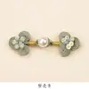 Nuevo botón de estilo chino cheongsam, botón de tres anillos tejido a mano con cuentas, botón de chaleco de traje Tang, accesorio de ropa