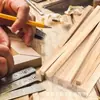 Tiras Pequenas de Madeira Ripas de Madeira Materiais para Modelo DIY Palitos Quadrados de Picolé Brinquedos Infantis Tiras de Madeira Balsa Material de Madeira Arte Criativa em Madeira
