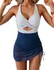 Traje de baño de una pieza sin espalda estilo europeo y americano 2027 con tirantes desmontables para mujer, adelgazante y disimulante, Traje de baño para vacaciones en la playa