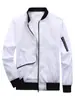 Chaqueta de Moda para Hombre Primavera y Otoño Cárdigan Delgado Casual para Jóvenes y Adultos Cremallera Cuello Alto Abrigo Talla Grande