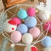 Nueva Bola de Navidad Roja y Blanca de Fieltro de Lana Adorno Colgante para Decoración de Árbol de Navidad Accesorios Suministros para Decoración de Ambiente Venta al por Mayor