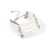 Design de personalidade da moda senso de design colar pulseira de pérolas grandes multicamadas conjunto de joias acessórios de vestuário transfronteiriços europeus e americanos