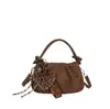 Bolsa Arrugada Primavera Verano Nueva para Mujer Estilo Coreano Nicho Bolso de Mano Nuevo Versátil para Viajar al Trabajo Bolso de Hombro Bolso Cruzado