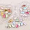 Moca Proteína Ojo de Caballo Borde Garra Diamante Cristal Hebilla Cristales de Colores Vidrio de Cristal DIY Accesorios para Vestido de Novia Piedra Cosida a Mano
