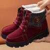 Botas de Nieve Gruesas y Cálidas del Noreste para Mujer, Forradas de Felpa, Nuevas Botas Cortas de Invierno 2026, Botas Martin con Cordones, Zapatos de Algodón de Abuela para Mujer