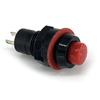 Interruptor pulsador redondo de 12 mm con orificio abierto y reinicio de bloqueo DS-425 con hebilla normalmente cerrada, botón de tarjeta, interruptor de llave