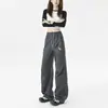 Calça Funcional para Outono e Inverno Três-Prova para Uso Outdoor, Calça de Ski Workwear de Marca Tendência, Calça Longa Casual Solta Estilo Americano com Forro de Fleece