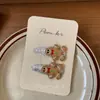 Pasador Navideño Pom.Kr Coreano Pasador de Punto Navideño para Niños Tocado Tela Hecho a Mano Pinza para Flequillo Pinza Lateral