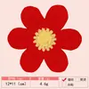 Gancho de Mão Imitação Cor Macaron Toalha Imitação Caxemira Flor Bordada Tecido Patch Roupas Femininas Roupas Infantis Patch Decorativo Patch