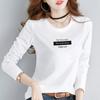 2582 # Camiseta de Manga Larga para Mujer Algodón Puro (Foto Real Tomada) (95 Algodón 5 Spandex) (Nuevo Tamaño XXL)