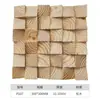 Mosaico de Madeira Maciça Tridimensional Original Dispositivo de Pintura Decorativa para Parede de Fundo de TV Placa Difusora Acústica