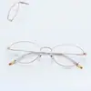 Armazón de Gafas Retro Ojo de Gato de Titanio Puro Ultraligero Cómodo Mismo Estilo que Celebridad de Internet Xiaohongshu ins Armazón de Gafas Venta al por Mayor por Lote Mixto