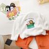 Camiseta básica de algodón puro para niña, primavera y otoño, delgada, camiseta de manga larga para niños, ropa superior guapa para niño, ropa de primavera para bebé