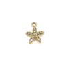 Colgante Accesorios Forma Hoja Pequeña, Colgante Estrella Cinco Puntas, Accesorio Joyería Aleación Personalizado Incrustado Diamante Pequeño, Pulsera Ropa DIY