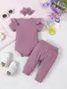 Traje de Bebé y Niña Joven de Tela Pit Estampado Explosión de Color Manga Larga Pantalones tipo Harem Conjunto de Tres Piezas