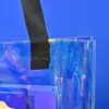 Bolsa de Mano de PVC con Estampado de Láser de Colores Bolsa de Compras de Gran Capacidad Estilo Ins Bolsa para Empaque de Regalo Se Puede Personalizar