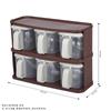 Caja de Almacenamiento de Empaques de Condimentos para el Hogar Tarro de Condimentos de Gran Capacidad para Cocina Caja de Condimentos Portátil Apilable Caja de Condimentos Multi-Compartimentos