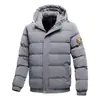 Moda de Comércio Exterior Roupas Acolchoadas de Algodão com Capuz Masculino Novo Inverno Casaco de Inverno Espessado Quente Moderno Solto Jaqueta Acolchoada de Algodão