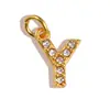 [Procesamiento Personalizado] Colgante de Acero Inoxidable con Incrustaciones de Diamantes de 26 Letras Estilo Europeo y Americano Transfronterizo para Collar y Pendientes DIY Accesorios Hechos a Mano