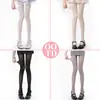 Calcetines mascarilla facial blanco lechoso, medias blancas de terciopelo, estilo JK, blanco cremoso, calcetines elegantes, estilo Lolita, leggings moldeadores de piernas