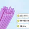 Pajita rosa en forma de corazón creativa de PP, boca de amor, pajita recta dura, protección ambiental, pajita de grado alimenticio en stock, venta al por mayor