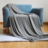 Manta nórdica de lana con borlas, manta de color sólido, manta para sofá, manta tejida, manta para cama, manta para aire acondicionado, manta de cachemira para oficina