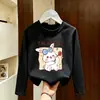 Camiseta de manga larga para niña 2026 nuevo modelo 100% algodón puro, ropa de otoño elegante y versátil para niñas, ropa casual para niños