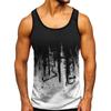 2023 Verano nuevo Europeo y Americano para hombre deportes fitness camuflaje manga corta impresión digital 3D secado rápido camiseta chaleco