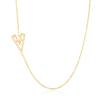 Collar de cobre con circonitas microincrustadas chapado en oro auténtico para mujer, cadena de clavícula, serie de letras mayúsculas personalizadas europeas y americanas