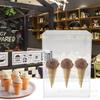 Vitrina de acrílico para helados, vitrina para conos, estante para 9 conos de huevo, rollos de sushi, rollos de gofres, estante de exhibición de helados