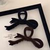 Clip para el Cabello Rojo de Terciopelo de Alta Gama para Año Nuevo Nuevo Clip para el Cabello Flockado de Plástico Francés de Maillard Clip de Tiburón para el Cabello Accesorio para el Cabello