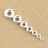 Venta al por mayor de fábrica de 3 mm a 10 mm de plata de ley, cuerpo desnudo de plata lisa, cuentas de anillo de abalorio, cuentas de Buda, cuentas de discípulo