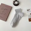 Meias Esportivas Masculinas Casuais Versáteis Básicas de Alta Elasticidade Cor Pura Novas de Primavera e Verão Meias Esportivas Masculinas da Moda
